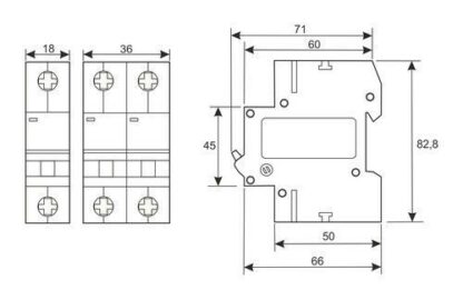 INTERRUPTOR AUTOMATICO 1 POLO 10A/230VAC MAGNETOTERMICO MCB - Imagen 3