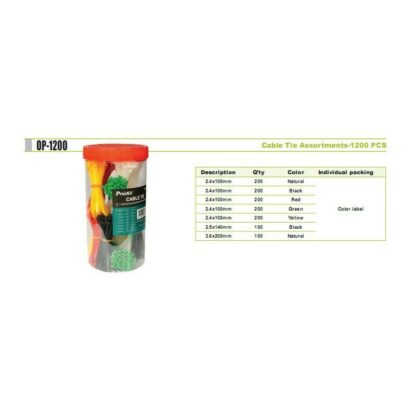 KIT de bridas cremallera colores surtidos Proskit - Imagen 3