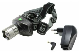 Linterna frontal Led recargable con zoom 3W