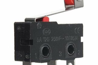 Micro Interruptor con palanca y rodillo 3A/250V 20x10x6,4mm, color negro