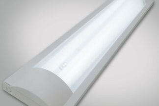 Pantalla para 2 Tubos LED T8 600mm, mide 135x620mm