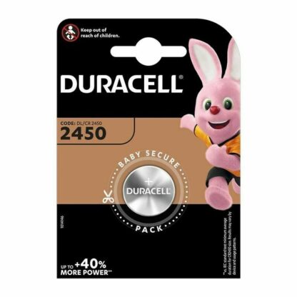 Pila Litio botón CR-2450 3V 620mAh 24x5mm DURACELL, 12-2029