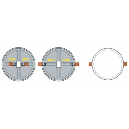 Plafón Downlight Led Redondo Empotrar Ø145×9mm 12W 1080lm 6500K - Imagen 5
