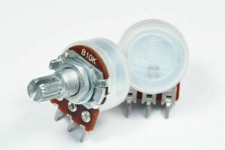 Potenciometro B10K Lineal, pcb, Cuerpo Ø16mm, Eje 17mm, Alpha Taiwan