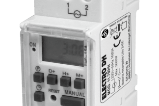 Temporizador Digital Programable Carril DIN 3680W