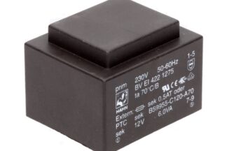 Transformador PCB 230V/12V 6VA 44x37x32mm Ta70C/B BVEI4221275