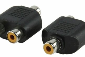 Adaptador RCA hembra - RCA doble hembra (2 Unidades)