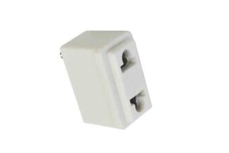 BASE ENCHUFE BIPOLAR 10A/250V 32x32x18mm SOLERA (2 Unidades)