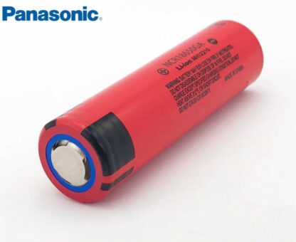 Batería NCR18650GA Panasonic Sanyo 3,6V/3500mAh, 10A Descarga Max.Positivo Plano
