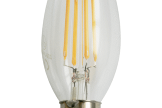 Bombilla LED E14 Vela C35 Filamento 230V Cálida 2700K