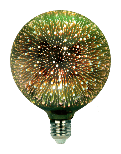Bombilla LED decorativa Green Universe efecto 3D, E27, 4W