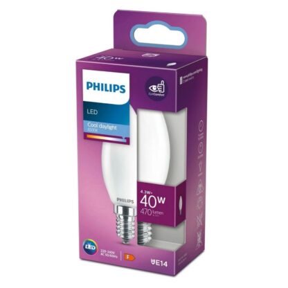 Bombilla Philips E14 Led Vela Día 865/6500K 4,3W 470Lm 360º - Imagen 3