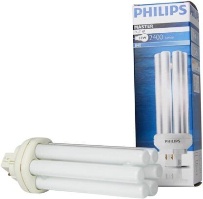 Bombilla Philips PL-T 4P, GX24q-3, 32W, 2400lm, 840/4000K