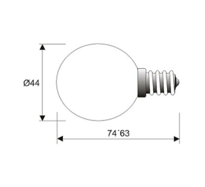 Bombilla especial hornos E14 40W 230V 300ºC - Imagen 2