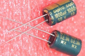 Condensador electrolítico 1000uF 10V 105º Ø8x12mmL Sanyo