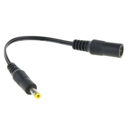 Cable Adaptador DC Macho 4x1,7mm a 5,5x2,1mm Hembra, 15cm