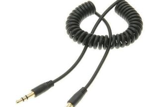 Cable audio rizado Jack 3,5mm macho - 3,5mm macho (0,5 - 1 m)
