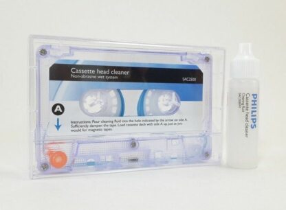 Cinta limpiadora para cassette + líquido Philips - Imagen 3