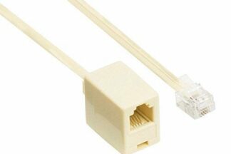 Conexión teléfono Macho-Hembra 5,5m RJ11 6p/4c