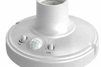 Base portalámparas E27 con detector de movimiento IR