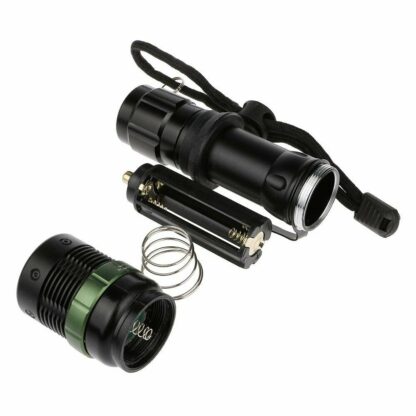 Linterna LED de aluminio Zoom rotativo de precisión, 400lm, alcance 400m - Imagen 4
