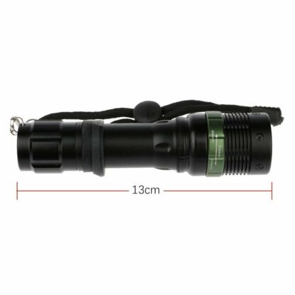 Linterna LED de aluminio Zoom rotativo de precisión, 400lm, alcance 400m