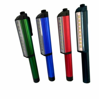 Linterna LEDs tipo lápiz con imán y clip