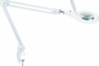 Lupa articulada con LEDs para mesa con pinza de agarre