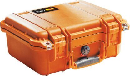 Maleta protectora Peli 1400 naranja, con espuma