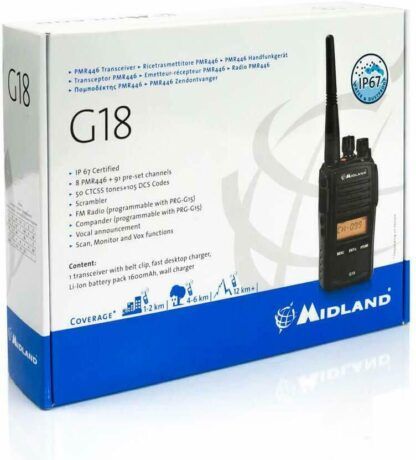 Midland G18 PMR446 transceptor Radio portatil-Walkie Talkie - Imagen 3