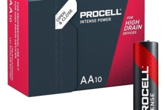 Pilas AA LR6 – Duracell Procell Intense Power (Pack 10 unidades caja)