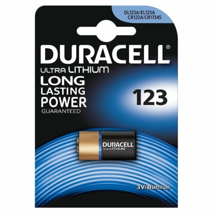 Pila de Litio Duracell 3V CR123A ULTRA