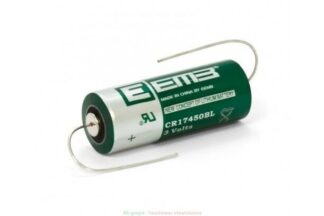 Pila de litio cilíndrica con terminales flexibles soldables - 3V 2400mAh