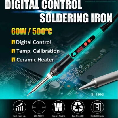 Soldador Regulable Autónomo 60W Proskit, 220-240V - Imagen 5