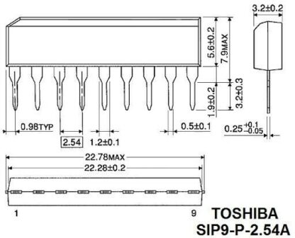 TA7323P C.I.TOSHIBA, PLL FM Stereo Multiplex - Imagen 3