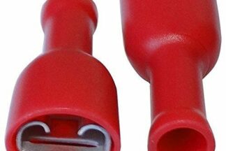 Terminal Faston 6,3mm Hembra Aislada Vinilo Roja Cable 0,5-1,5mm² (bolsa 100 unidades)