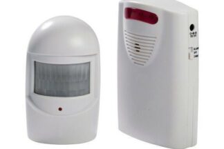 Anunciador de visitas con luz y sonido inalámbrico