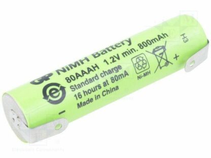 Batería AAA R3, 1,2V/800mAh NI-MH Con Terminales