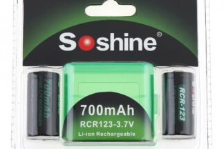 Batería Recargable 16340 RCR123 SOSHINE (2 unidades)
