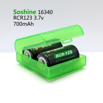 Batería Recargable 16340 RCR123 SOSHINE (2 unidades) - Imagen 5