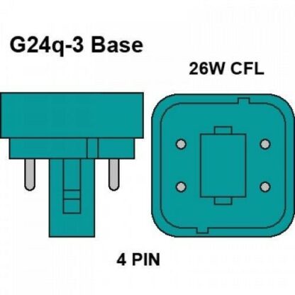Bombilla OSRAM G24q-3 (4 PINES) 26W - Imagen 4