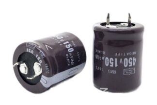 Condensador 150uF 450V 105º Ø25x30mm SNAP-IN Chemicon