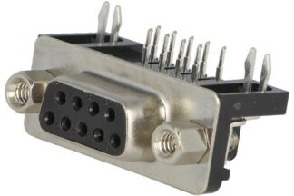 Conector Hembra D-SUB 9P DB9 PCB 90º Acodado