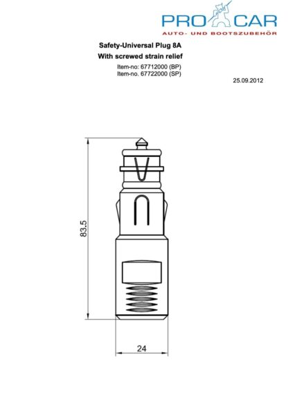 Conector Mechero 12/24V 8A Doble Uso: Estándar y Alemán - Imagen 4