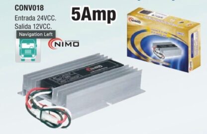 Convertidor Reductor DC-DC 24V a 12V 5A NIMO 170x165x35mm - Imagen 3