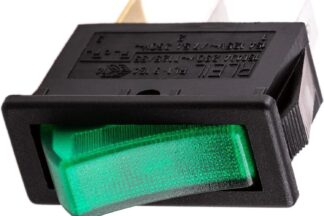Interruptor Luminoso Verde SPST 16A/250V 125ºC ENEC14