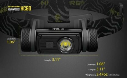 LINTERNA FRONTAL PROFESIONAL LED (1) CREE XM-L2 U2 HC50 760lm NITECORE - Imagen 3