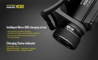 LINTERNA FRONTAL PROFESIONAL LED (1) CREE XM-L2 U2 HC50 760lm NITECORE - Imagen 9
