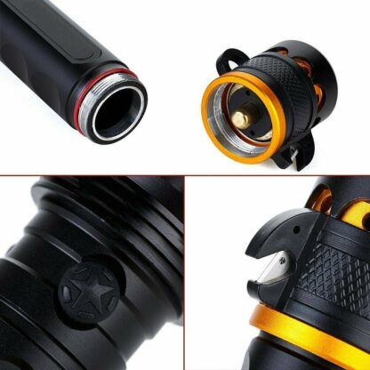 Linterna LED potente de seguridad para coche, rompe cristales y corta cinturón - Imagen 6
