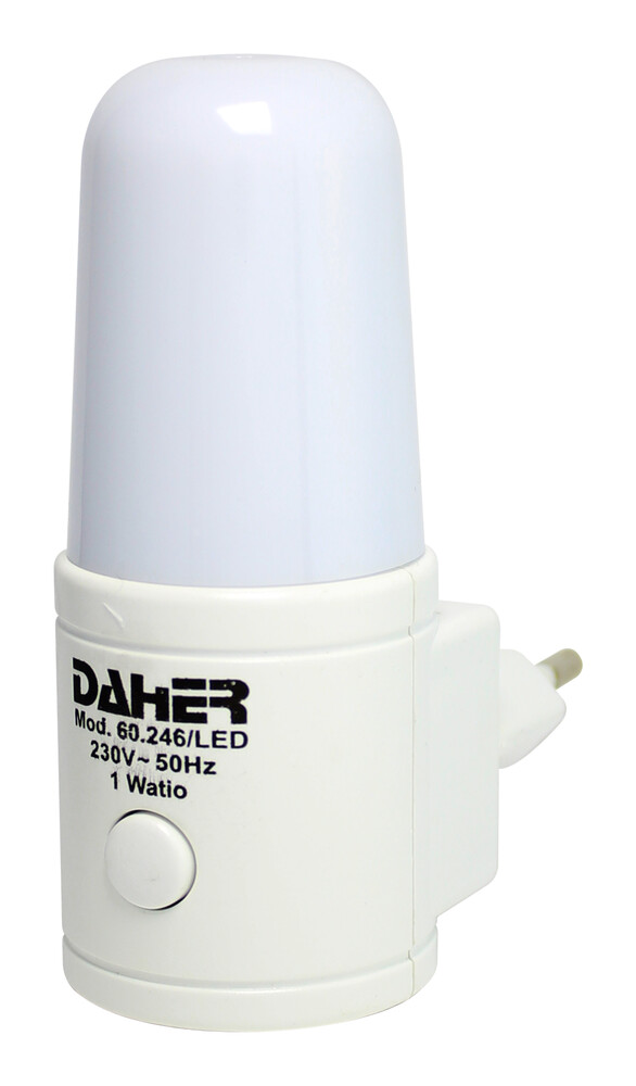 Luz LED de noche para Enchufe con Interruptor ON/OFF